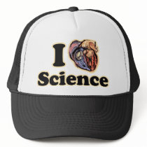 I Heart Love Science Anatomically Correct Geek Mesh Hat