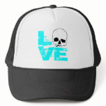 I heart love skull hat