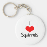I Heart (Love) Squirrels Key Chains