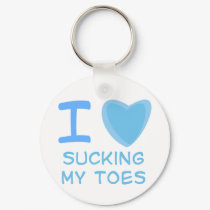 I Heart (Love) sucking toes keychains