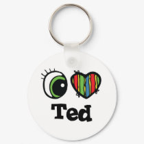 I Heart (Love) Ted keychains
