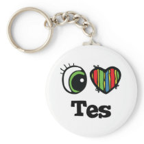I Heart (Love) Tes Keychains