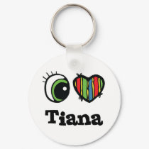 I Heart (Love) Tiana keychains by eyeheartnames I Heart (Love) Tiana keychains