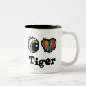 I Heart (Love) Tiger mugs