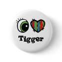 I Heart (Love) Tigger buttons by eyeheartnames I Heart (Love) Tigger buttons