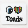I Heart (Love) Toads Mouse Pads