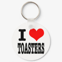 I HEART (LOVE) TOASTERS keychains