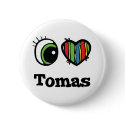 I Heart (Love) Tomas buttons by eyeheartnames I Heart (Love) Tomas buttons