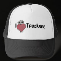 I Heart Love Trucker Alien hats by Quantum_Art_Nerd I Heart Love Trucker Alien hats