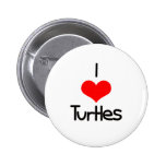 I Heart (Love) Turtles Button
