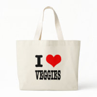 I HEART (LOVE) VEGGIES bag