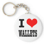 I HEART (LOVE) WALLETS KEYCHAINS