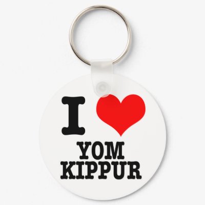 I HEART (LOVE) YOM KIPPUR key chains