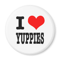 I HEART (LOVE) YUPPIES magnets by classicihearts I HEART (LOVE) YUPPIES magnets