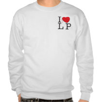 I (heart) LP pocket design sweatshirt