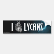 I Heart Lycans Bumper Stickers