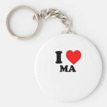 I Heart Ma Key Chain