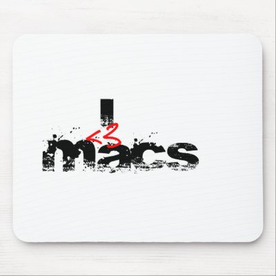 I Heart MAcs (red) Mouse Pad by DouglasArnaudin