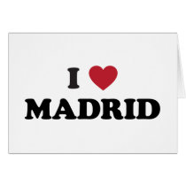 I Heart Madrid Spain Greeting Cards