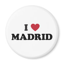 I Heart Madrid Spain Refrigerator Magnets