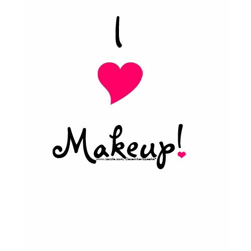 I heart makeup! zazzle_shirt