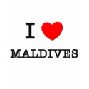I HEART MALDIVES t-shirts