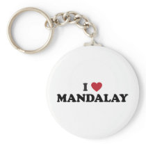 I Heart Mandalay Myanmar Key Chains