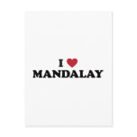 I Heart Mandalay Myanmar Post Cards