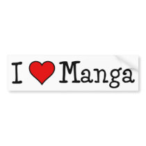 I HEART MANGA bumper stickers