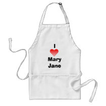 I heart Mary Jane aprons by wesdominates I heart Mary Jane aprons
