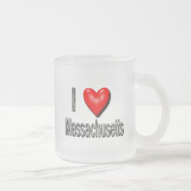 I Heart Massachusetts Coffee Mugs