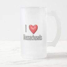 I Heart Massachusetts Mugs