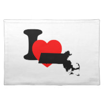 I Heart Massachusetts Placemats