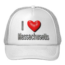 I Heart Massachusetts Trucker Hat