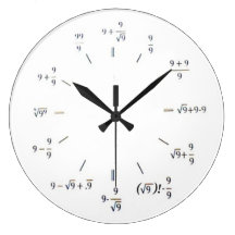 I Heart Math Round Clock