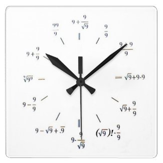 I Heart Math Round Clock