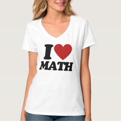 I heart math shirts