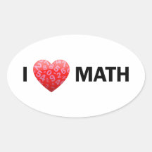 I Heart Math Stickers