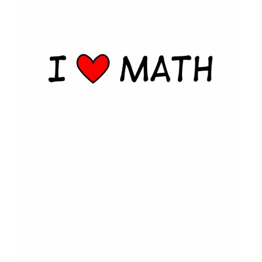 I heart math t-shirts
