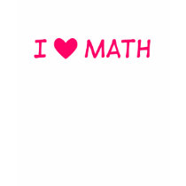 I heart math tshirt