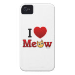 "I Heart Meow" "I Heart Cats" Cat iPhone Case Case-Mate iPhone 4 Cases