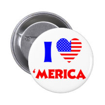 I heart merica button