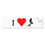 I Heart Mermaids Bumper Sticker
