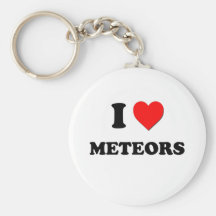 I Heart Meteors Key Chain
