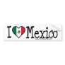 I HEART MEXICO BUMPER STICKER
