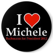 I Heart Michele Bachmann Pin