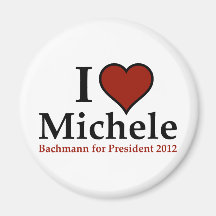 I Heart Michele Bachmann Refrigerator Magnets