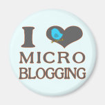 I Heart Micro Blogging Magnets