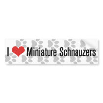 I (heart) Miniature Schnauzers bumper stickers by khocker I (heart) Miniature Schnauzers bumper stickers