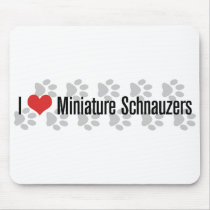 I (heart) Miniature Schnauzers mousepads by khocker I (heart) Miniature Schnauzers mousepads